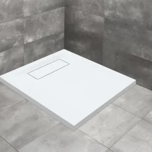 Expressz kézbesítés RADAWAY Doris C szögletes műmárvány zuhanytálca szifonnal 90x90, fehér