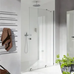Biztonságos vásárlás HÜPPE Xtensa Pure Walk-in tolóajtó fix szegmenssel, jobbos Anti-Plaque üveg, ezüst