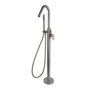 Vedd meg online RamonSoler Urban Chic szabadon álló kád- és zuhanycsaptelep zuhanyszettel, Brushed Nickel
