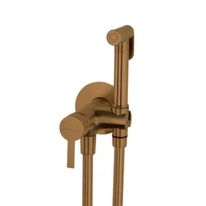 RamonSoler bidé csaptelep zuhanyszettel, mágnes zárral, Brushed Copper Olcsó