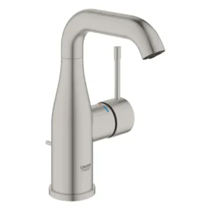 GROHE Essence mosdócsaptelep leeresztővel M-es méret, Supersteel Kihagyhatatlan ajánlat