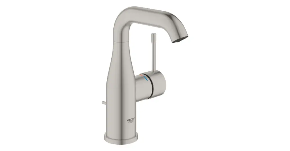 GROHE Essence mosdócsaptelep leeresztővel M-es méret, Supersteel Kihagyhatatlan ajánlat