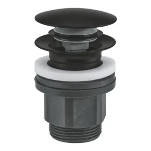 Biztonságos vásárlás GROHE Push-Open leeresztő túlfolyós mosdókhoz, Matt Black