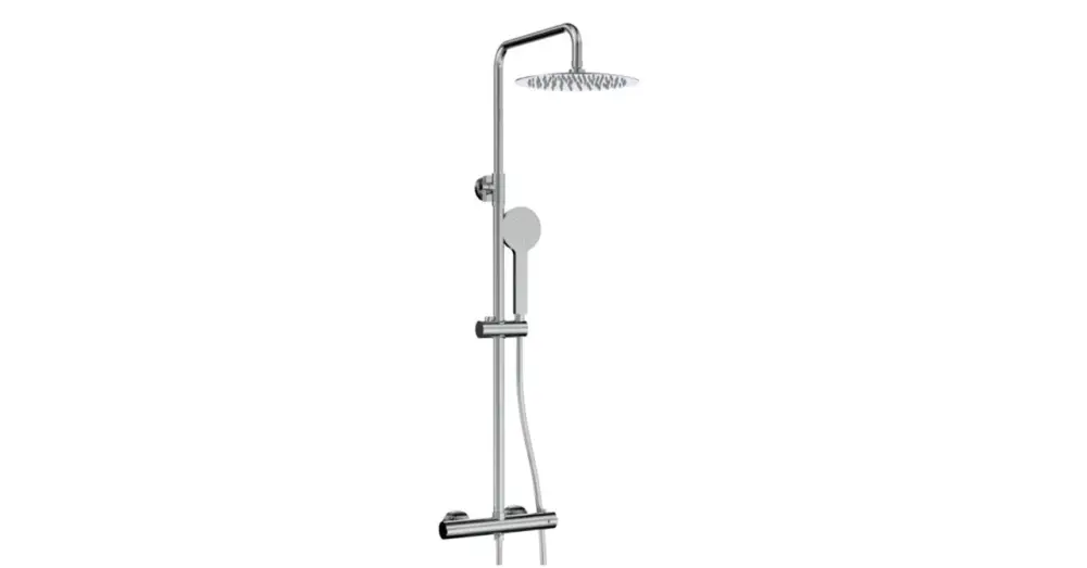 Akció LUNART CECILE termosztátos zuhanyrendszer 250mm fejzuhannyal, Chrome