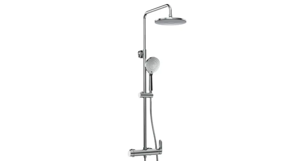 Azonnal elérhető LUNART PELLA zuhanyrendszer 200mm fejzuhannyal, Chrome