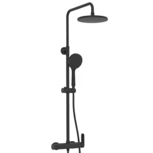Biztonságos fizetés LUNART PELLA zuhanyrendszer 200mm fejzuhannyal, Matt Black