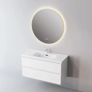 LUNART Erin 80 természetes fényű (4000K) LED tükör, Gold Vedd meg most