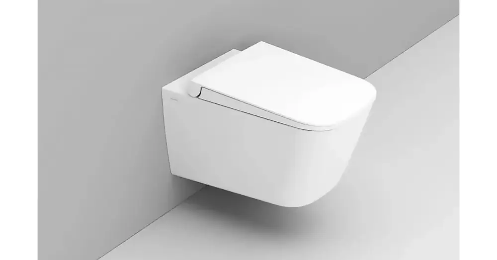 Akció LUNART by DOLOMITE Valdo perem nélküli fali WC ülőkével, Glossy White