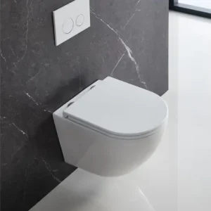 Szuper akció LUNART Polly kompakt fali WC tornádó öblítéssel, ülőkével, Glossy White