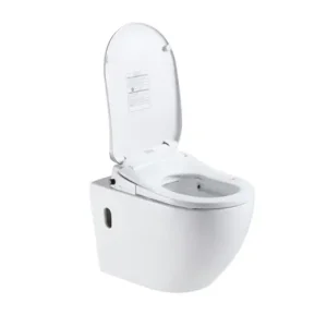 Olcsóbb LUNART Clever Comfort perem nélküli fali WC intelligens ülőkével, Glossy White