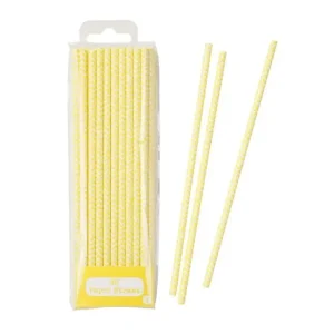 Sunshine Yellow 30 darab Szívószál Csak ma