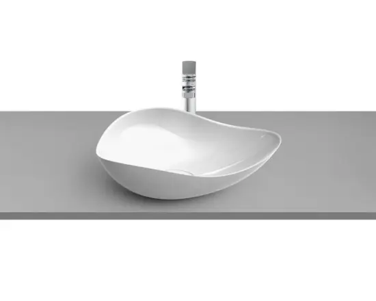 Csak ma Roca Ohtake Fineceramic fehér pultra ültethető mosdó 54 cm A327A13000