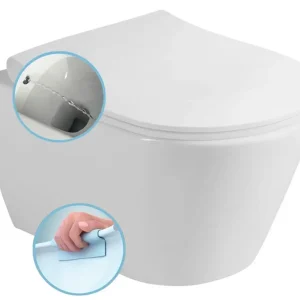 AVVA RIMLESS fali WC beépített bidézuhannyal, 35,5x53cm (100312) Alacsony ár